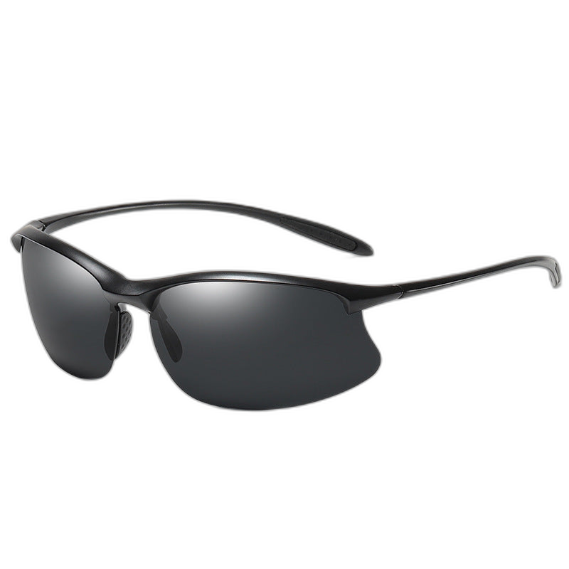 Semi Rimless Sports Polarised Sunglasses