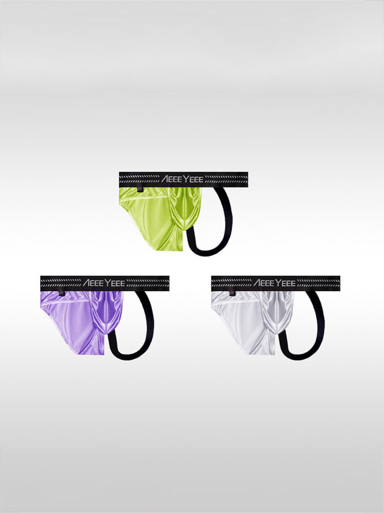 Men's Irregular Triangle Stitching Thong Briefs