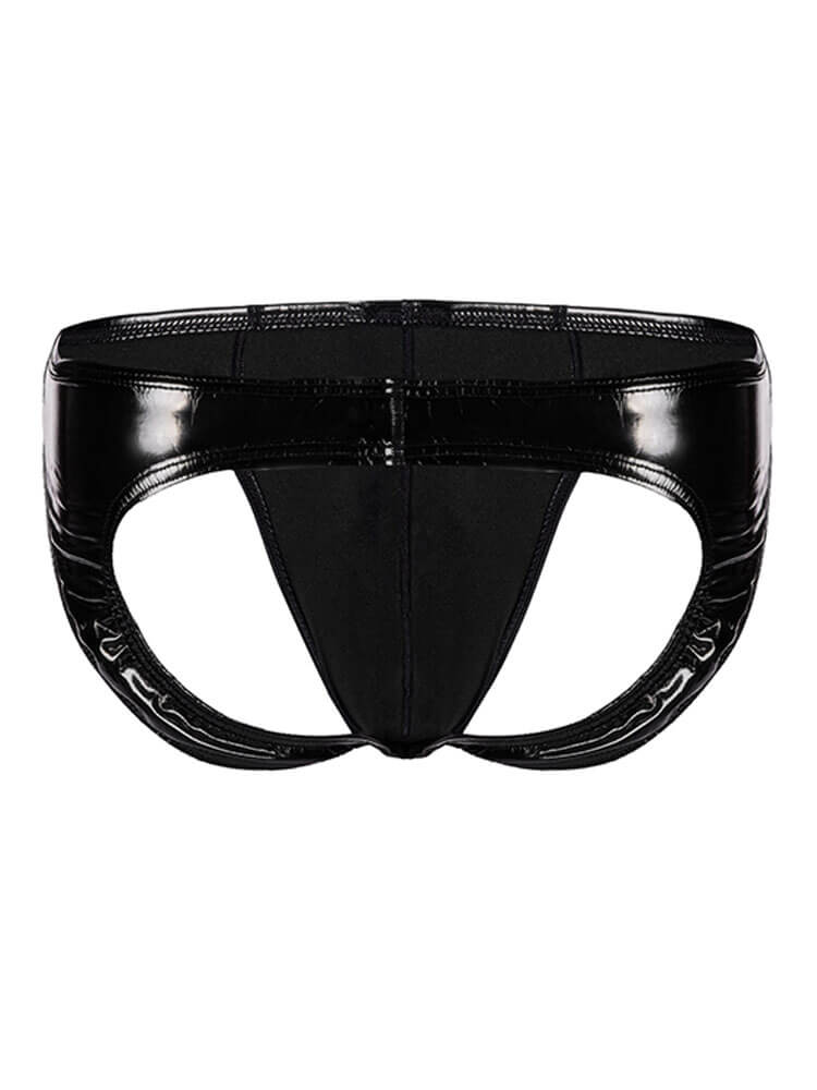 Men's Sexy Low-Rise Soft PU Leather Thong