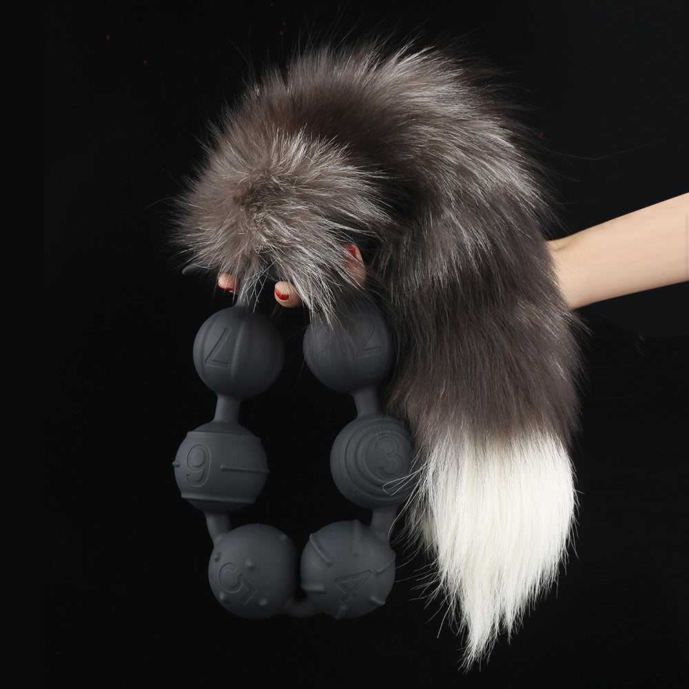 Soul - Silicone Anal Beads - 7 Balls with Removable Tail