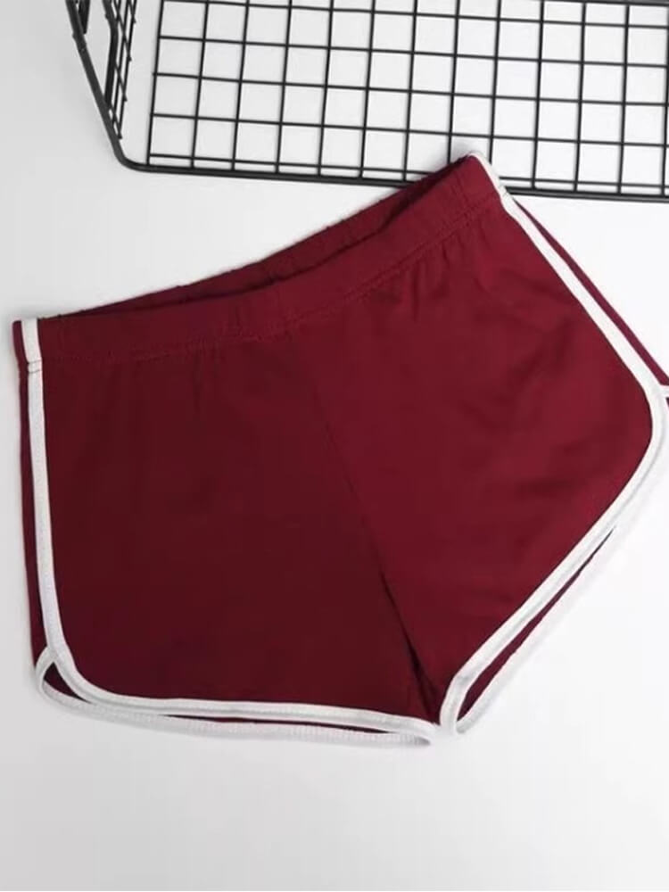 Sexy High Waist Striped Sports Shorts