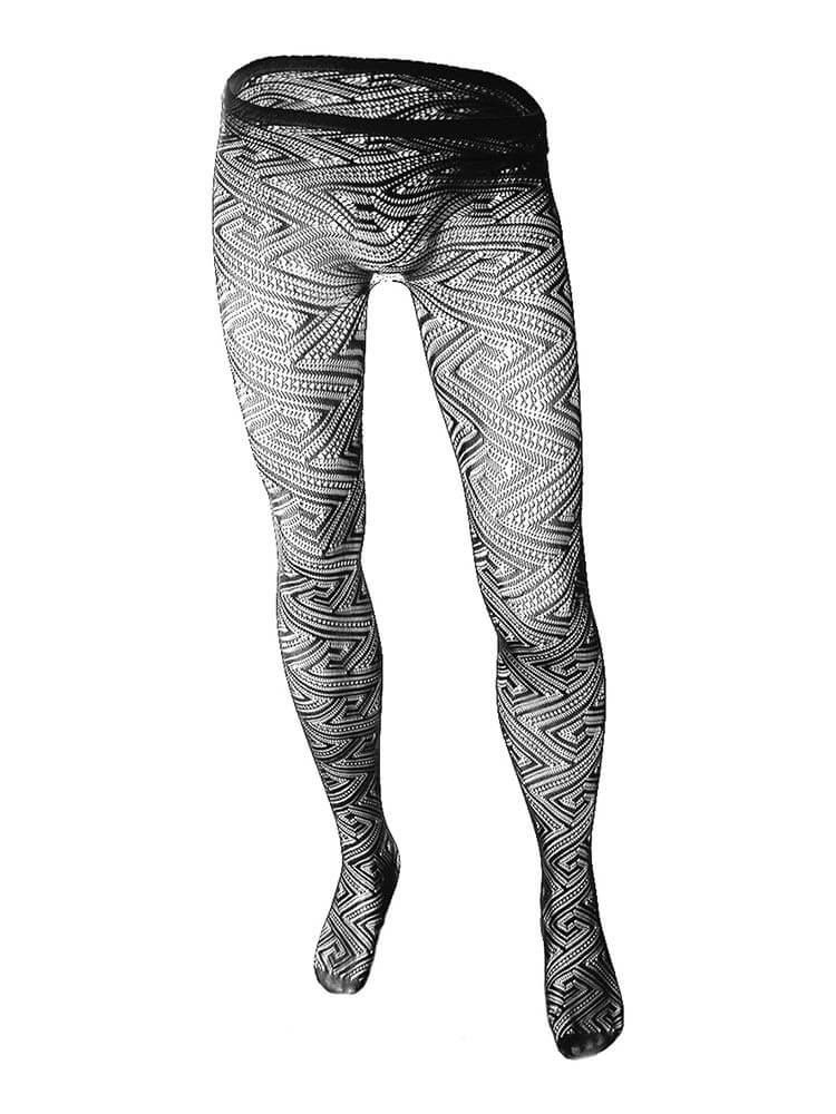 Men's Mesh See-Through Sexy Fishnet Stockings