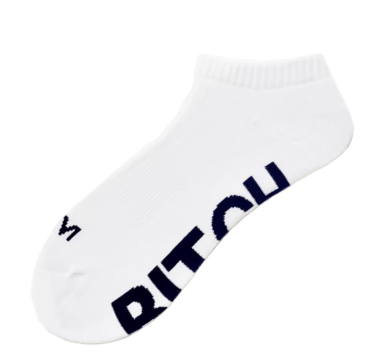 D&M Bitch Ankle Socks White