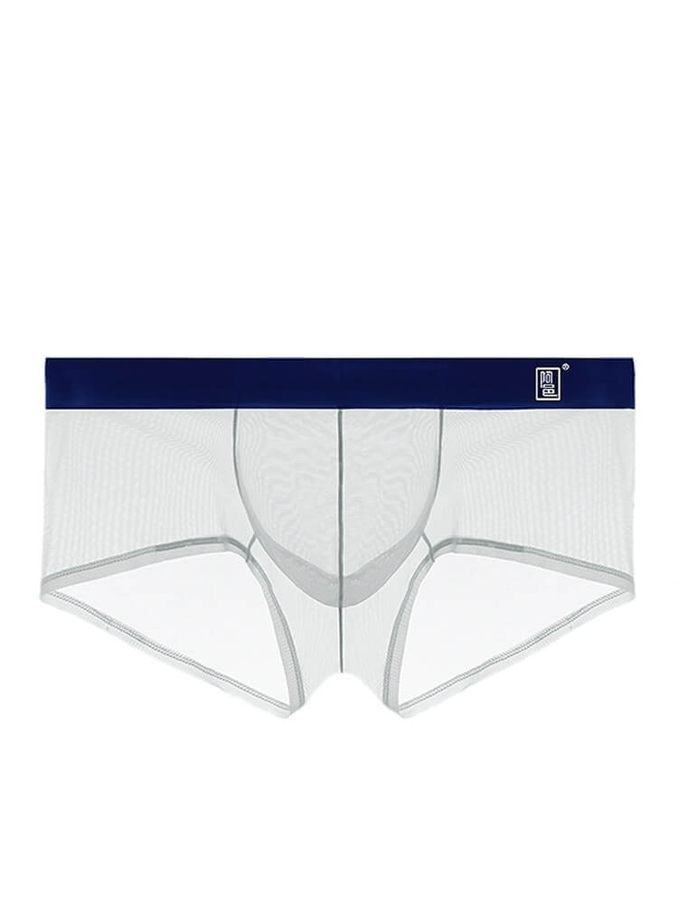 Men's Sexy Mesh U-Convex Pouch Boxer Briefs