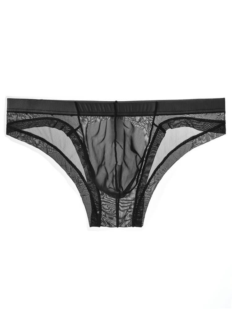 Men's Sexy Sheer Mesh Pouch Breathable Briefs