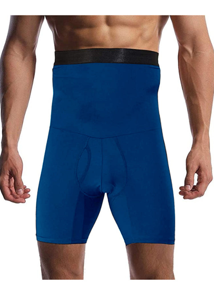 Men's Silicone Anti-Slip High Waist Shaping Boxer Briefs