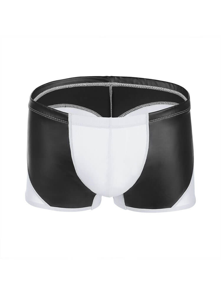 Men's Colorblock Low-Rise Transparent Boxer Briefs