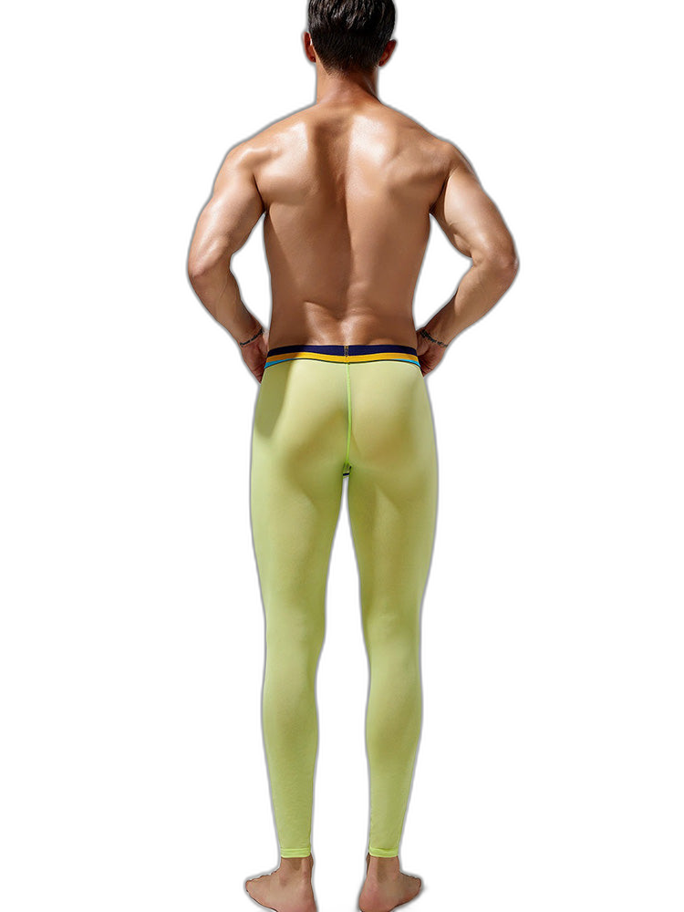 Men's Sexy Sport Long Johns With Large Pouch