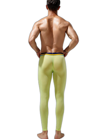 Men's Sexy Sport Long Johns With Large Pouch