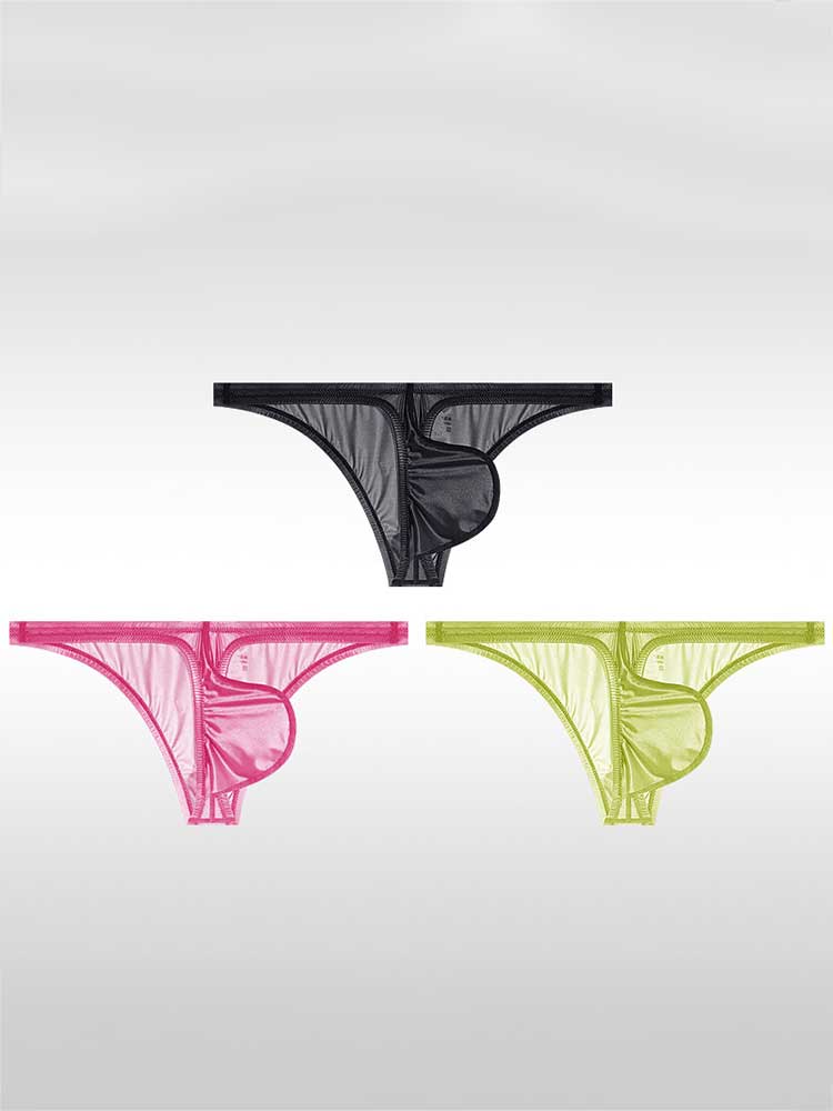 Men's Low-Rise Form-Fitting Stretch Bikini Briefs