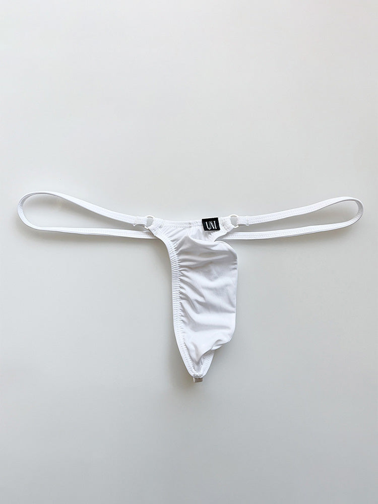 Men's Smooth Ice Silk Low Rise Thong 
