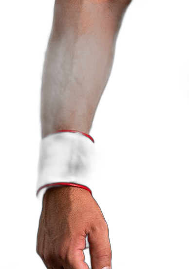 ruff GEAR Double Tone Leather Wrist Strap Wallet Red Black