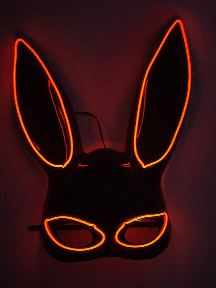 Led Half Face Bunny Mask