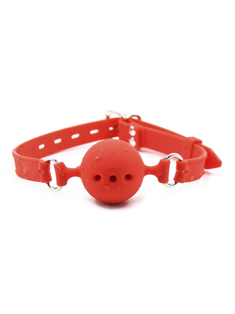 Silicone Three-Hole Port Ball Gag