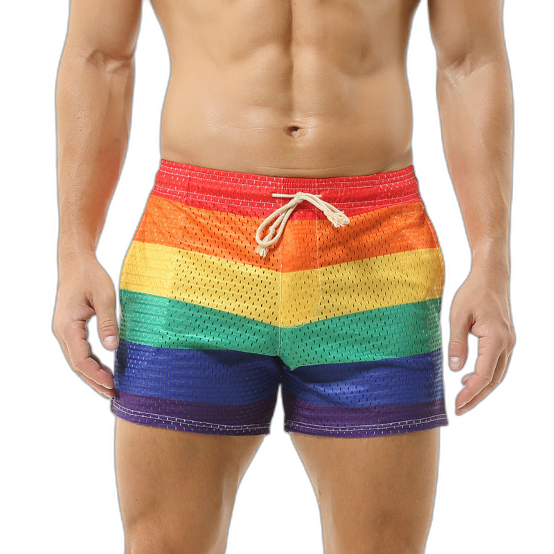 Rainbow Mesh Shorts