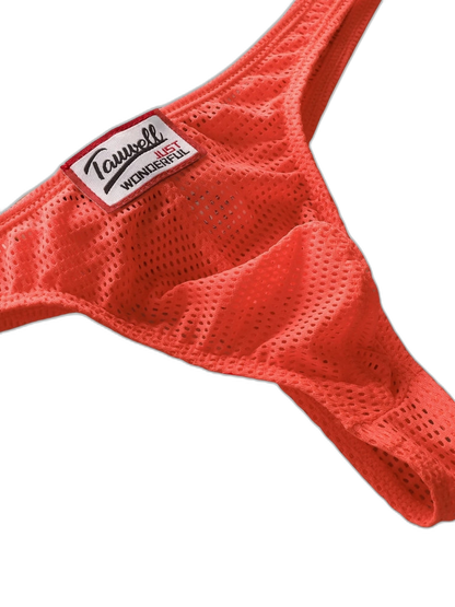 2 Pack Men's Sexy Breathable Mesh Thongs with High Stretch