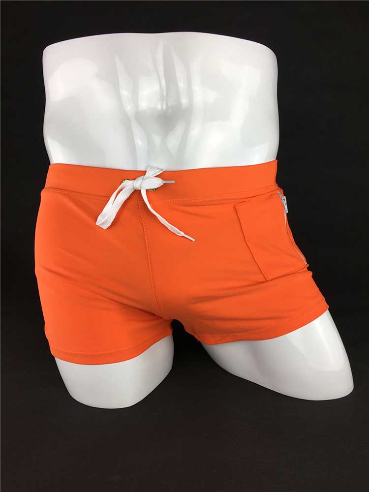 Men's Casual Vertical Pocket Quick-Drying Swim Trunks