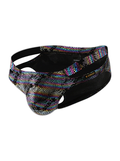2-pack Men's Snake Print Hollow Briefs