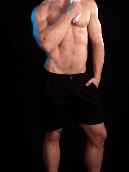 Men's Sexy Cut-Out Back Quick-Dry Denim Shorts