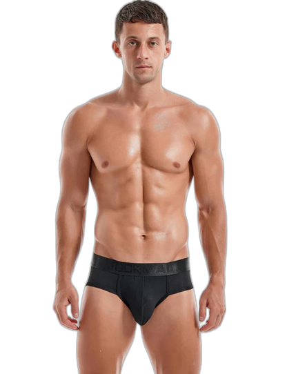 Men's Solid Color Mesh Breathable Sports Fitness Briefs
