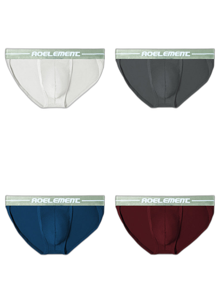 4 Pack Men's Sexy Bikini Brief Style Pouch Underwear