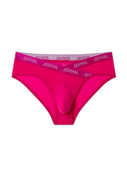 2 Pack Men's Sporty Letter Print Supportive Low-Rise Ice Silk Skin-Friendly Bikini