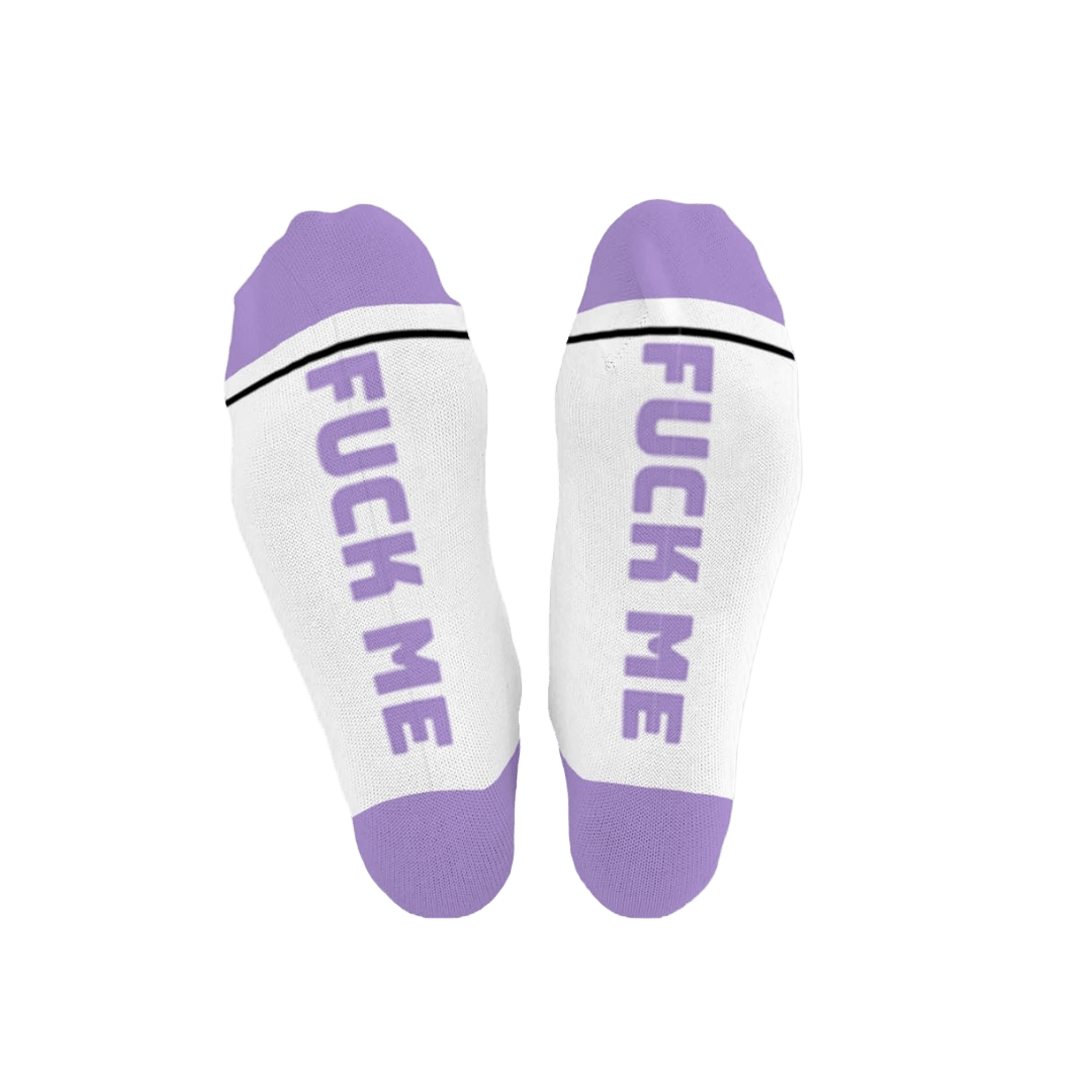 FUCK ME Cotton Crew Socks mid-length