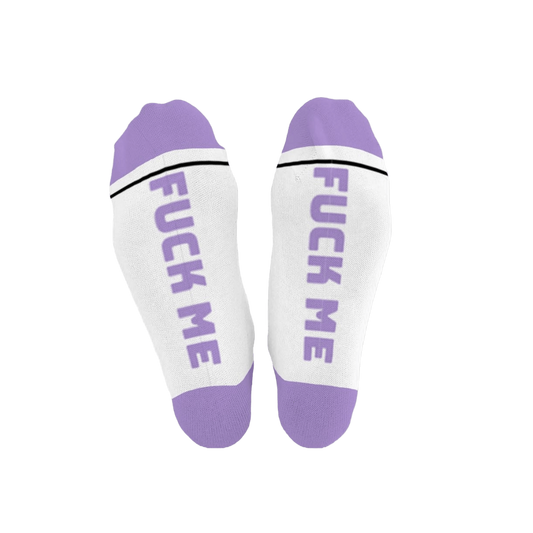 FUCK ME Cotton Crew Socks mid-length