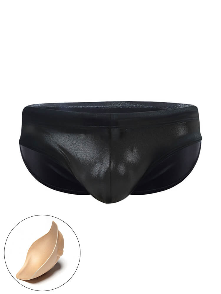Men's Sexy Sequin Skinny Triangle Swim Briefs