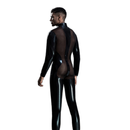 Men's Sheer Mesh Bodysuit