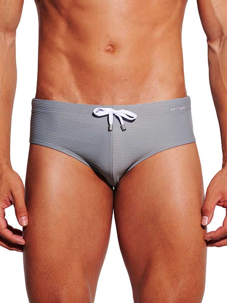 Men's Sexy Low-Rise Stretch Drawstring Swim Briefs