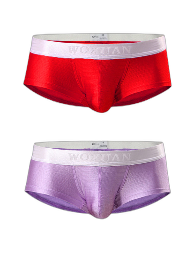 2 Pack Men's Contoured Pouch Sexy Trunks