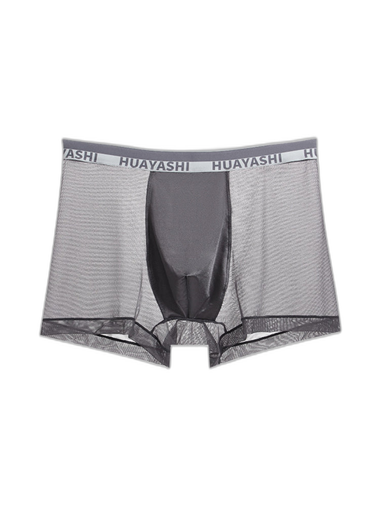 3 Pack Men's Ice Silk Seamless Breathable Quick-Drying Trunks