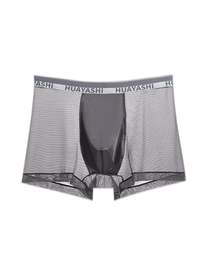 3 Pack Men's Ice Silk Seamless Breathable Quick-Drying Trunks