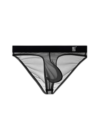 Men's Ultra Thin Ice Silk See-through Briefs
