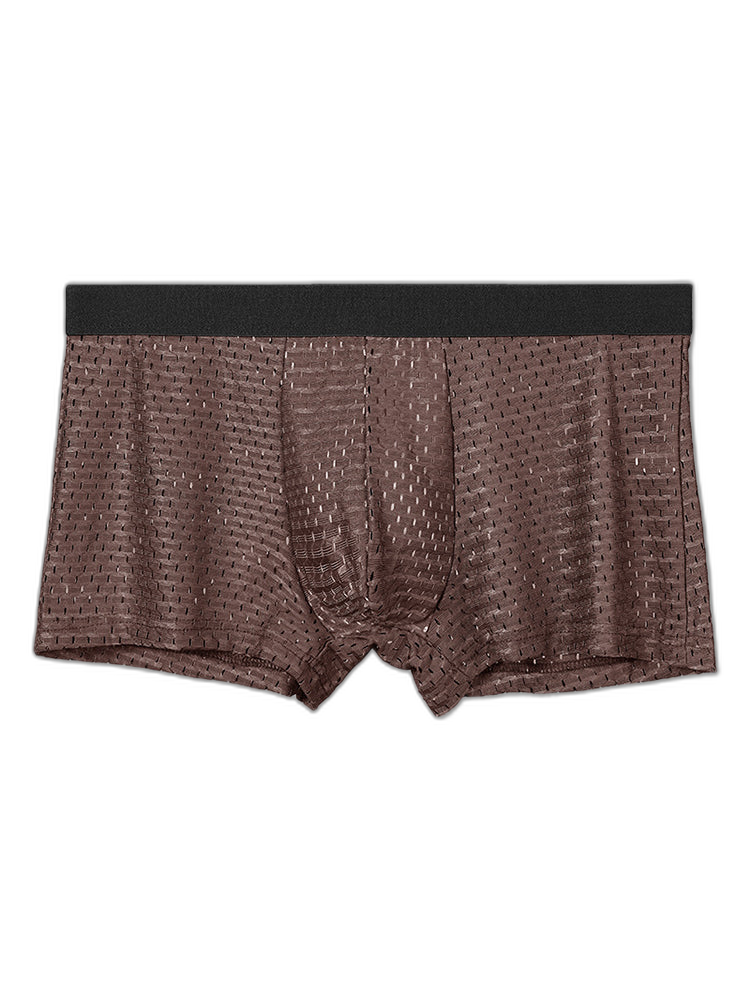 4 Pack Mesh Ice Silk Cool Fresh Men's Trunks