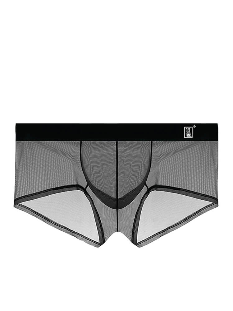Men's Sexy Mesh U-Convex Pouch Boxer Briefs