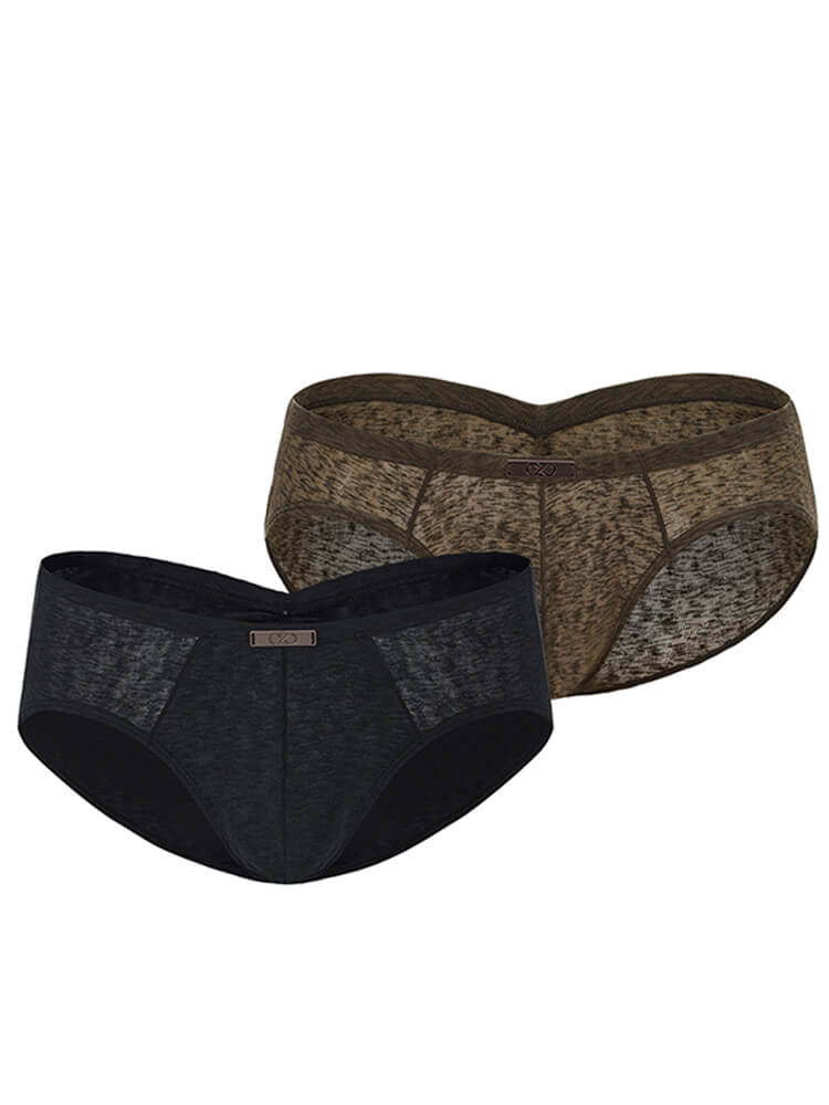 Men's Mottled-Print Sexy Lightweight Briefs