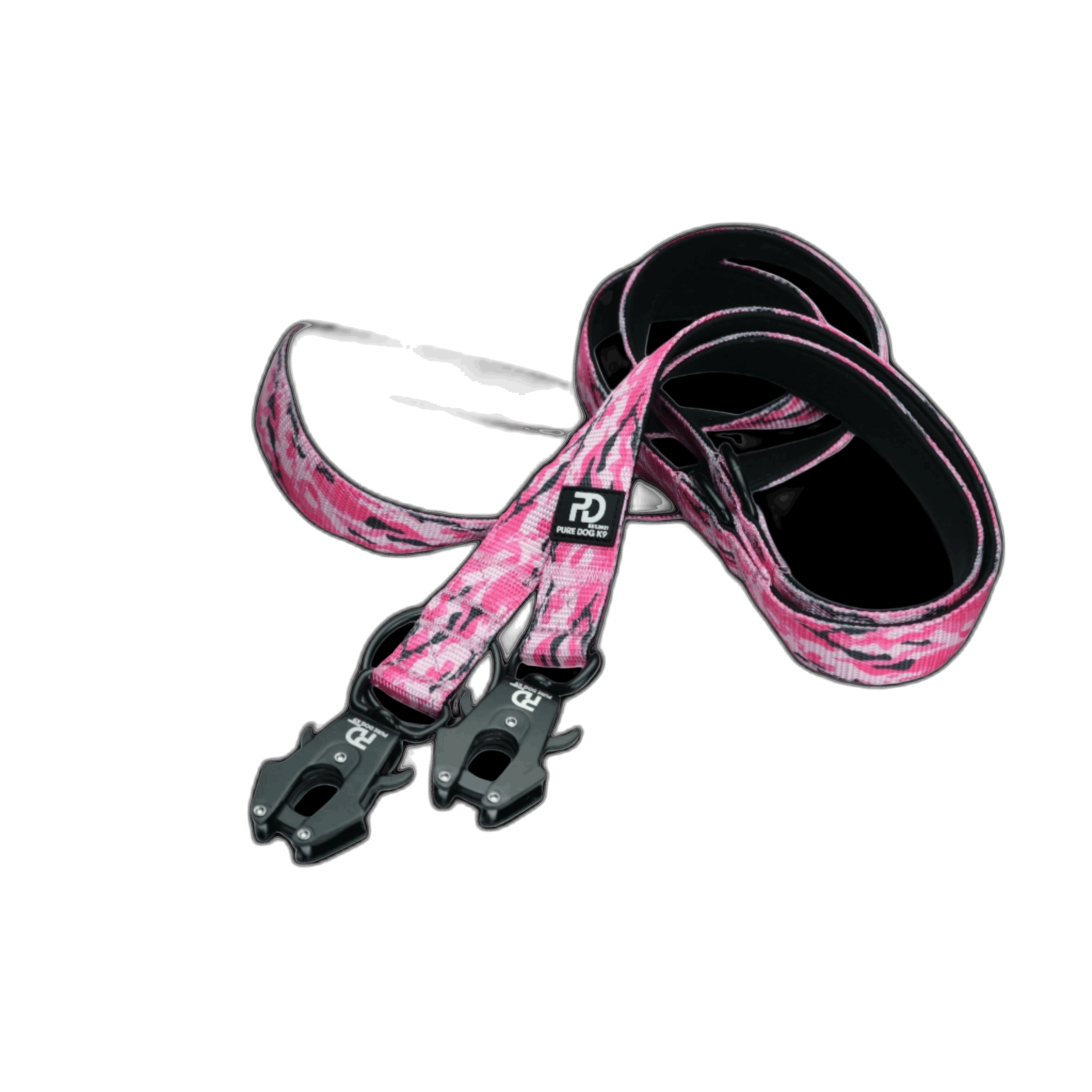 Pure Dog k9 Multifunctional Lead Pink Camo