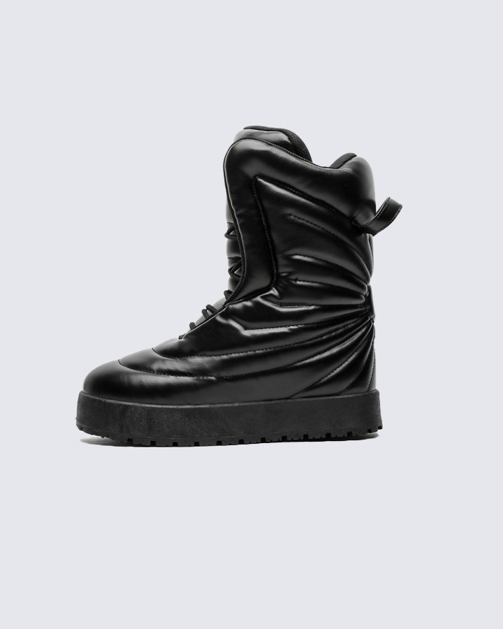 Trendy Oversized High-Top Puffer Boots