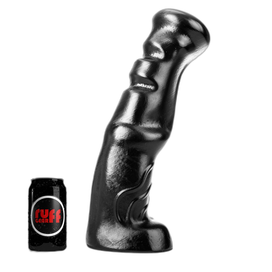 ruff GEAR Dark Knight Dildo 15.4 Inch Black