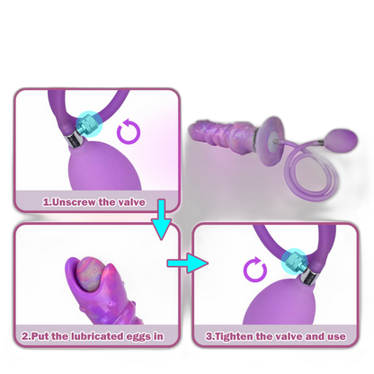Firefly - 8 Inch Ovipositor Dildo - Glow In The Dark Alien Dildo - Egg Laying Kink