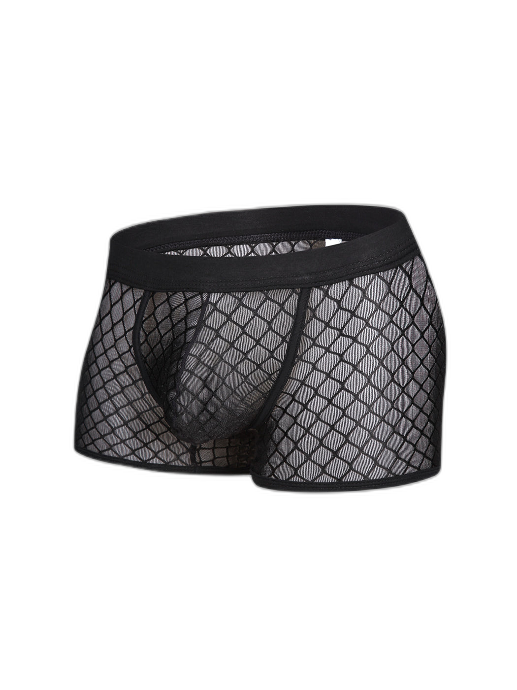 2 Pack Men's Sexy Transparent Mesh Trunks
