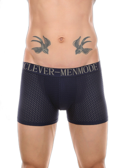 Sponge Cushion Mesh Buttock Boxer Briefs