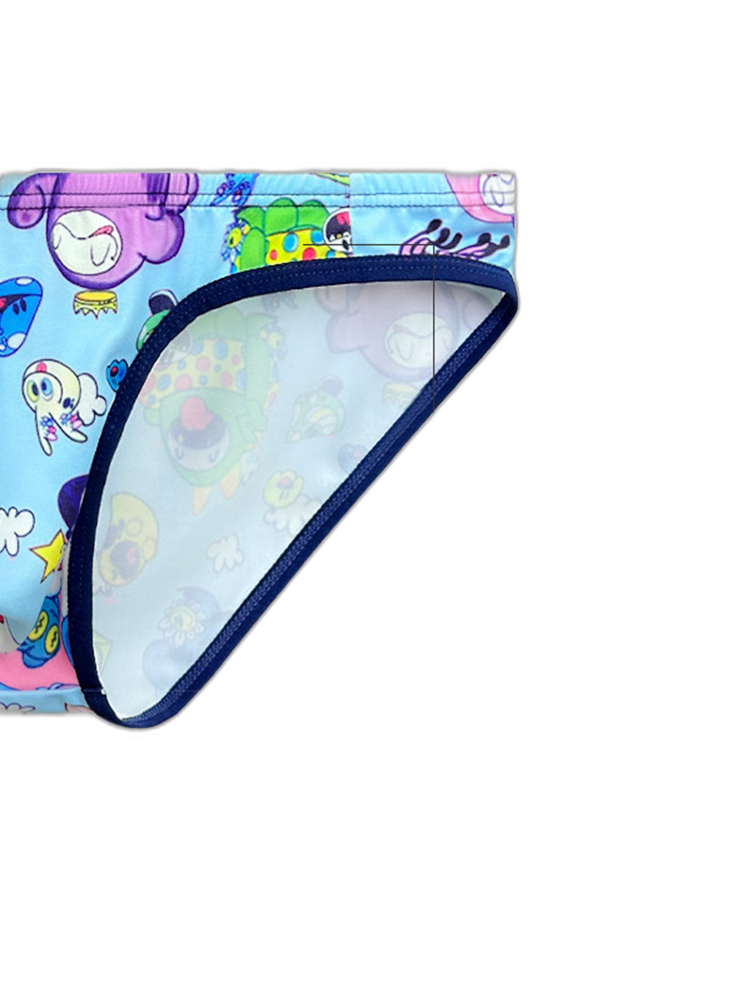 2-pack Men's Breathable Sports Cartoon Print Bikini