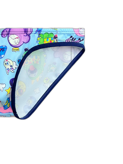 2-pack Men's Breathable Sports Cartoon Print Bikini