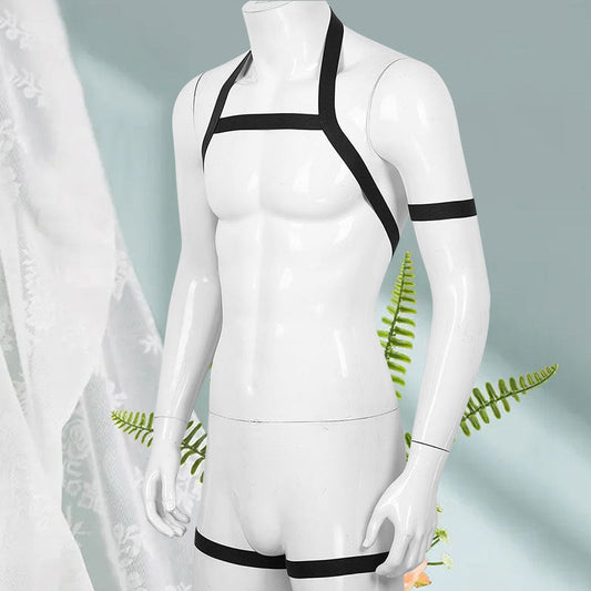 Elastic Full Body Halter-Harness Clubwear