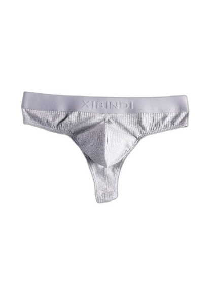 4-Pack Men's Ultra-Soft Cotton Mid-Rise Stay-Put Fit Seamless Thong