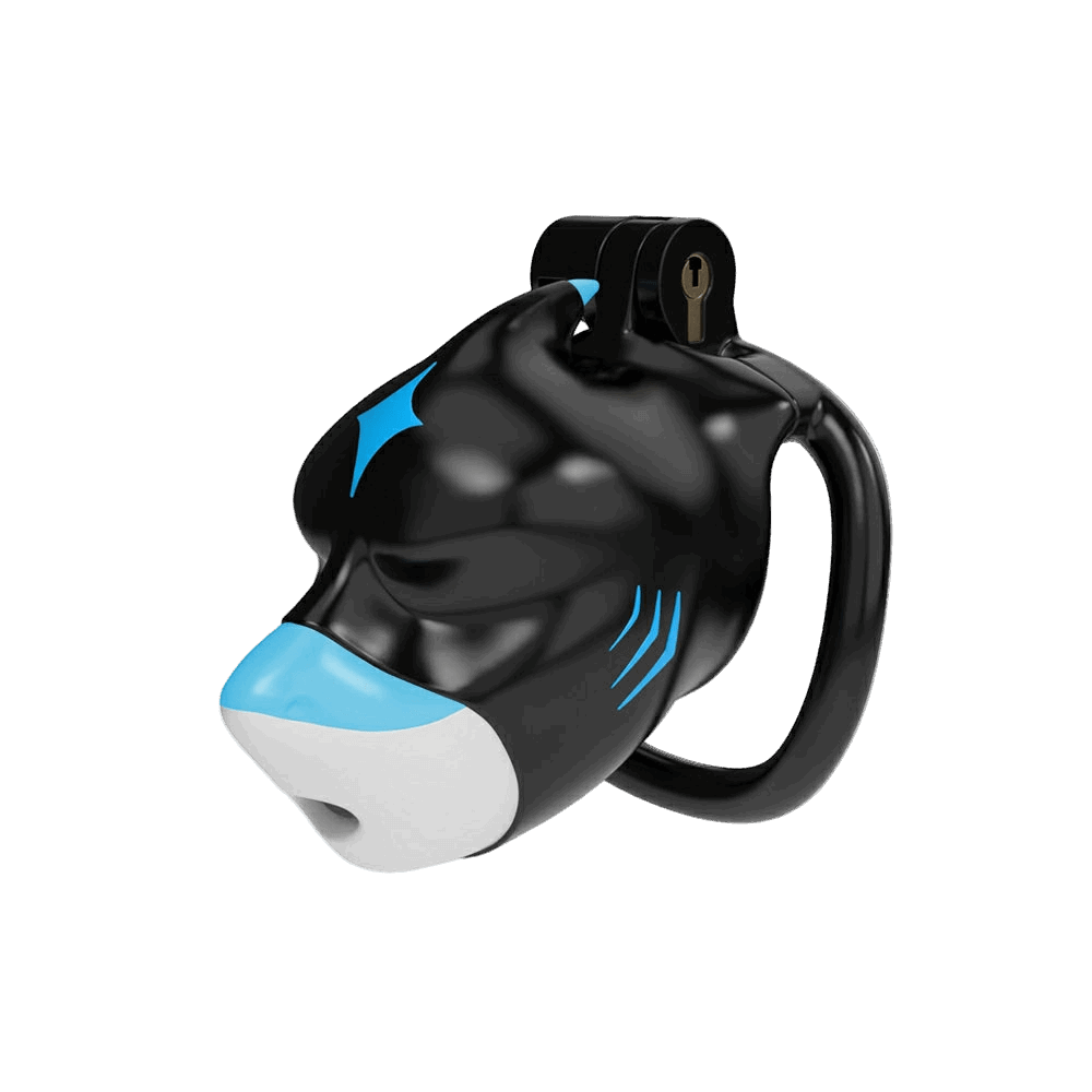Furrjoi Shark Chastity Cage Light Blue