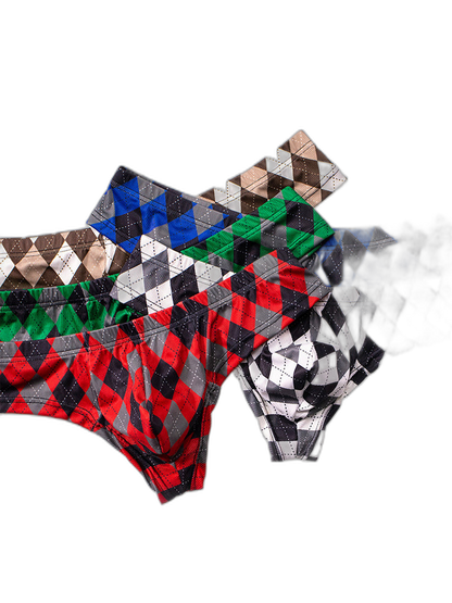 Men’s Low-Rise U-Convex Print Thong